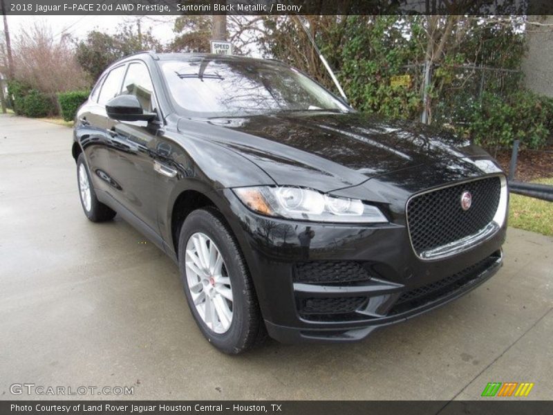Santorini Black Metallic / Ebony 2018 Jaguar F-PACE 20d AWD Prestige