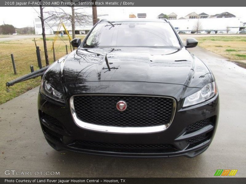 Santorini Black Metallic / Ebony 2018 Jaguar F-PACE 20d AWD Prestige