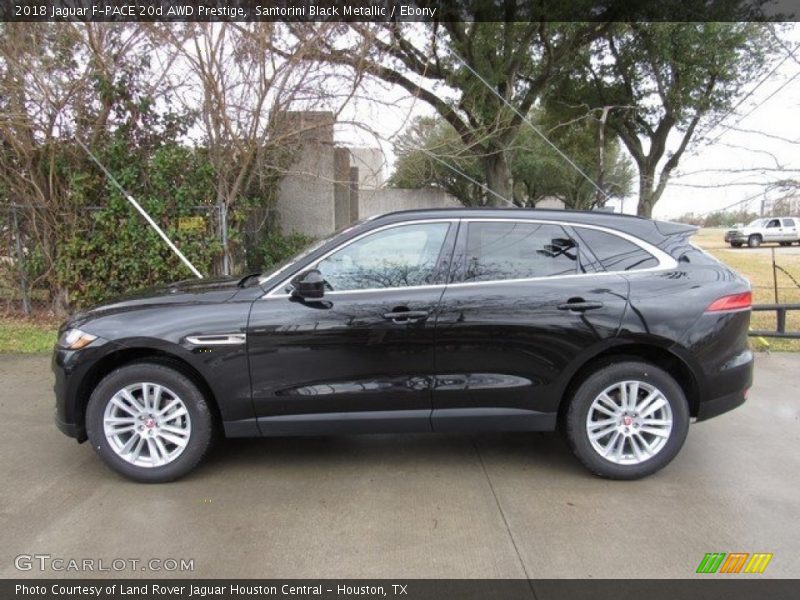 Santorini Black Metallic / Ebony 2018 Jaguar F-PACE 20d AWD Prestige