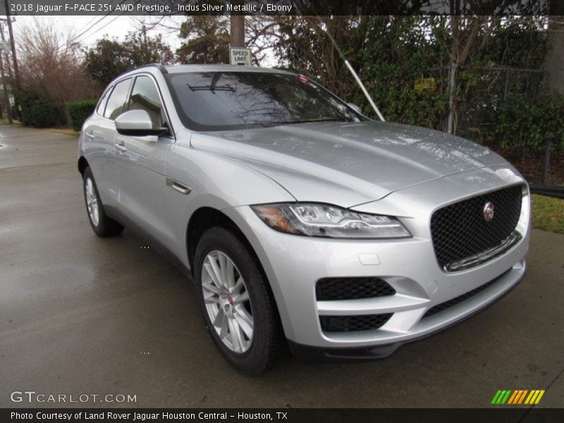 Indus Silver Metallic / Ebony 2018 Jaguar F-PACE 25t AWD Prestige