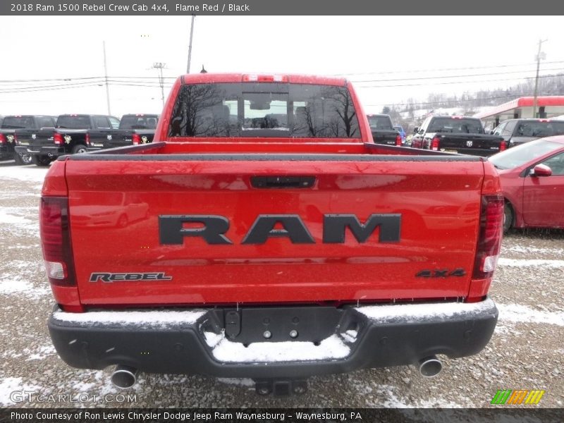 Flame Red / Black 2018 Ram 1500 Rebel Crew Cab 4x4