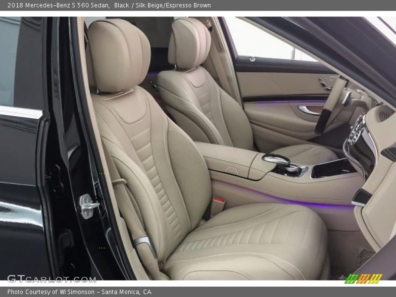 Black / Silk Beige/Espresso Brown 2018 Mercedes-Benz S 560 Sedan
