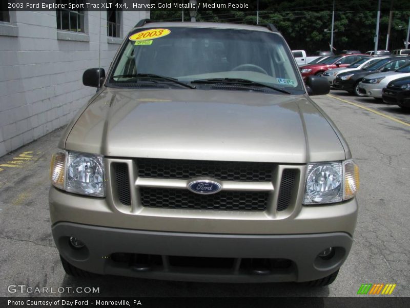 Harvest Gold Metallic / Medium Pebble 2003 Ford Explorer Sport Trac XLT 4x4