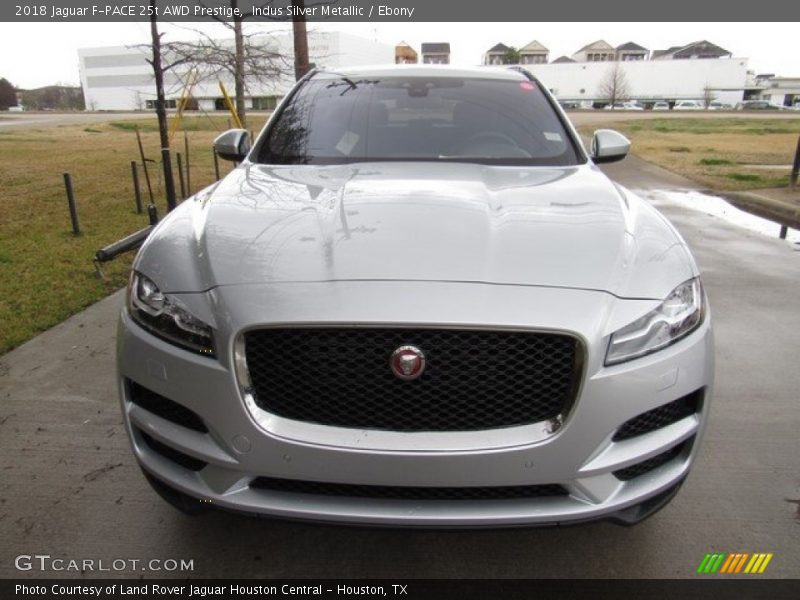Indus Silver Metallic / Ebony 2018 Jaguar F-PACE 25t AWD Prestige