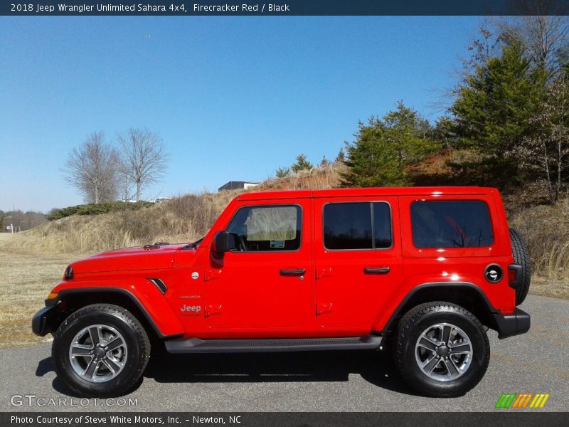 Firecracker Red / Black 2018 Jeep Wrangler Unlimited Sahara 4x4