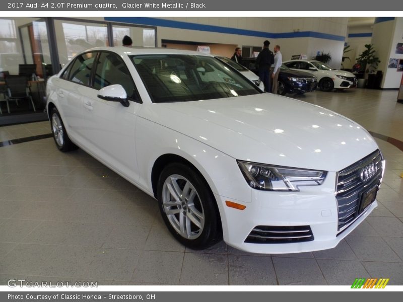 Glacier White Metallic / Black 2017 Audi A4 2.0T Premium quattro