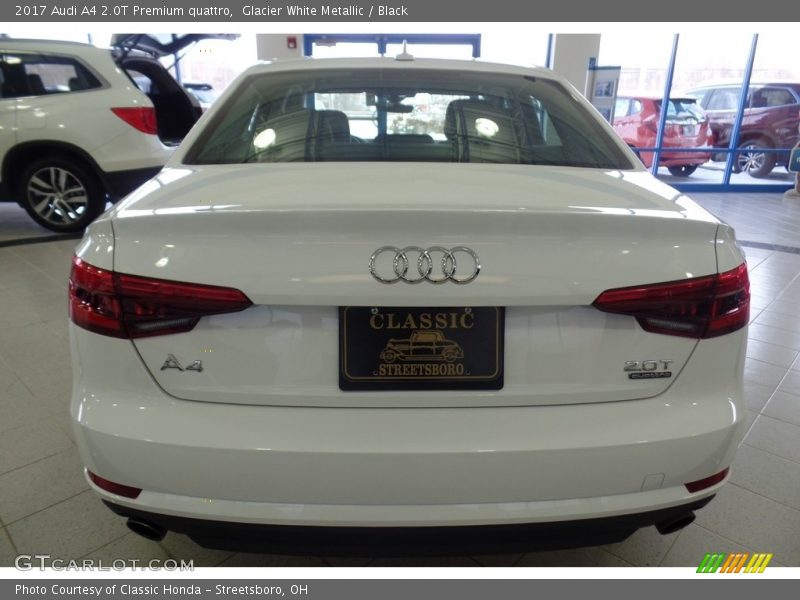 Glacier White Metallic / Black 2017 Audi A4 2.0T Premium quattro