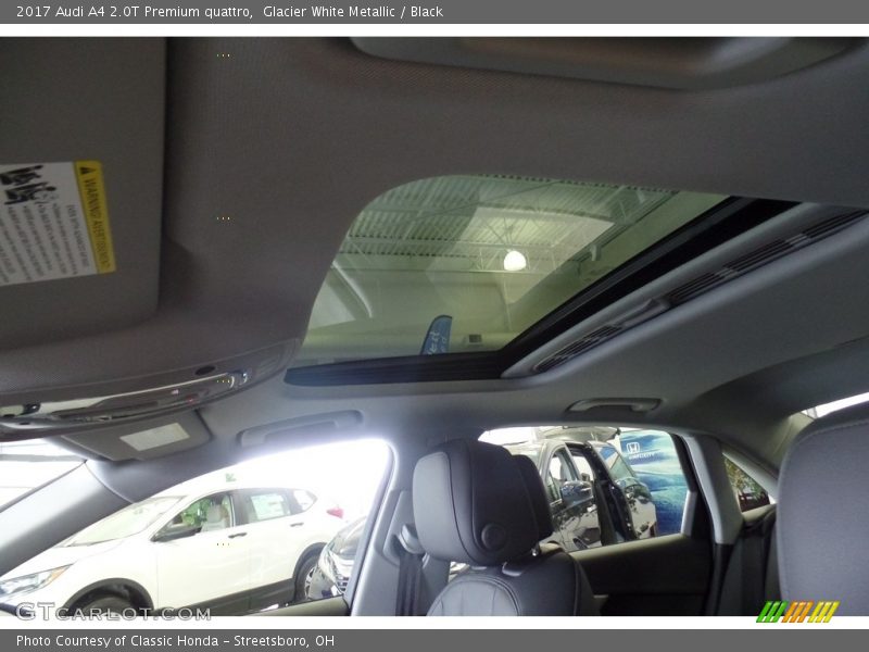 Glacier White Metallic / Black 2017 Audi A4 2.0T Premium quattro