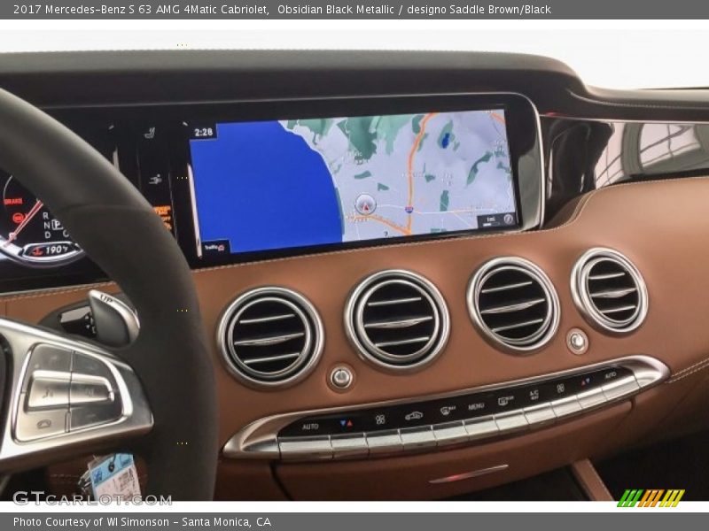 Obsidian Black Metallic / designo Saddle Brown/Black 2017 Mercedes-Benz S 63 AMG 4Matic Cabriolet