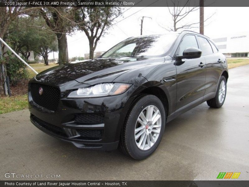 Santorini Black Metallic / Ebony 2018 Jaguar F-PACE 30t AWD Prestige