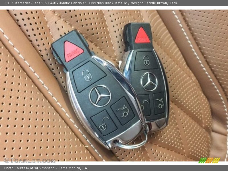 Obsidian Black Metallic / designo Saddle Brown/Black 2017 Mercedes-Benz S 63 AMG 4Matic Cabriolet