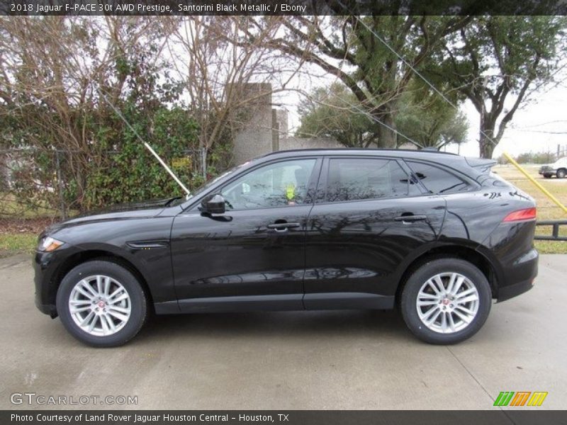 Santorini Black Metallic / Ebony 2018 Jaguar F-PACE 30t AWD Prestige