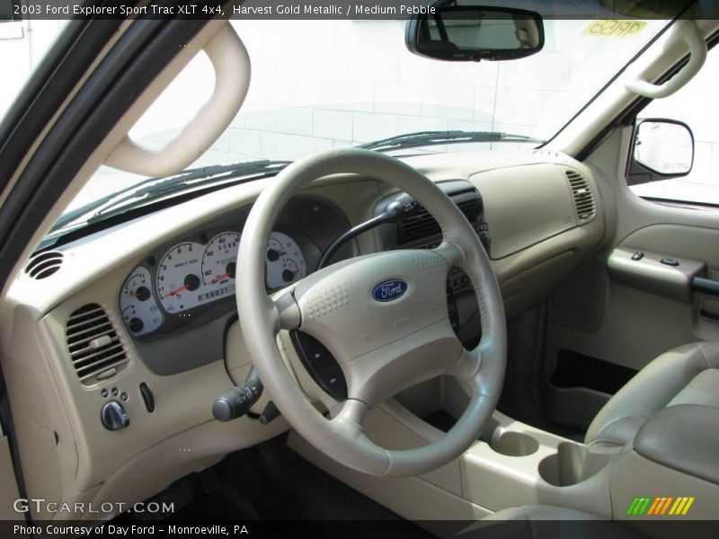 Harvest Gold Metallic / Medium Pebble 2003 Ford Explorer Sport Trac XLT 4x4