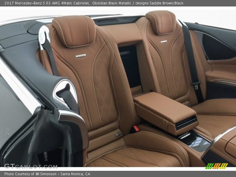 Obsidian Black Metallic / designo Saddle Brown/Black 2017 Mercedes-Benz S 63 AMG 4Matic Cabriolet