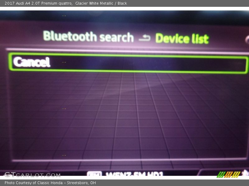 Glacier White Metallic / Black 2017 Audi A4 2.0T Premium quattro