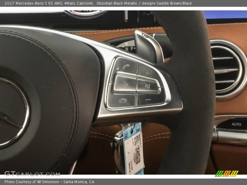 Obsidian Black Metallic / designo Saddle Brown/Black 2017 Mercedes-Benz S 63 AMG 4Matic Cabriolet
