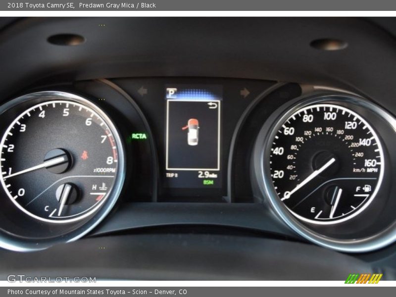 Predawn Gray Mica / Black 2018 Toyota Camry SE
