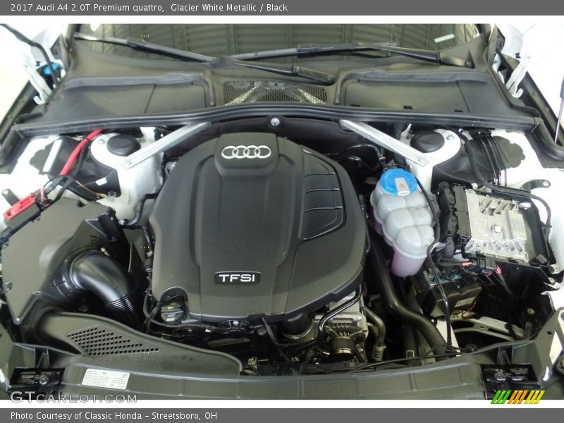 Glacier White Metallic / Black 2017 Audi A4 2.0T Premium quattro