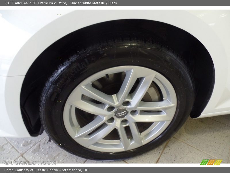 Glacier White Metallic / Black 2017 Audi A4 2.0T Premium quattro