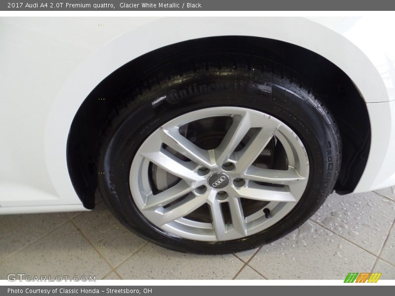 Glacier White Metallic / Black 2017 Audi A4 2.0T Premium quattro
