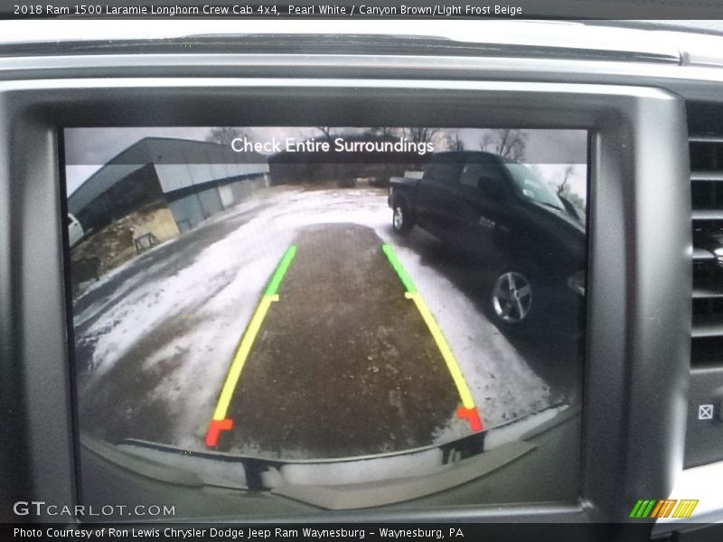 Pearl White / Canyon Brown/Light Frost Beige 2018 Ram 1500 Laramie Longhorn Crew Cab 4x4