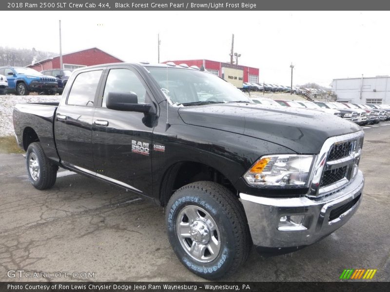 Black Forest Green Pearl / Brown/Light Frost Beige 2018 Ram 2500 SLT Crew Cab 4x4