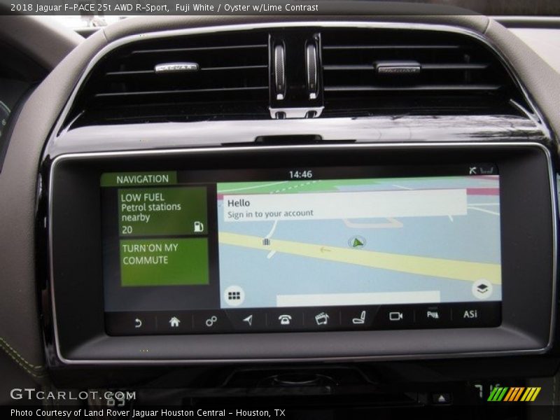 Fuji White / Oyster w/Lime Contrast 2018 Jaguar F-PACE 25t AWD R-Sport