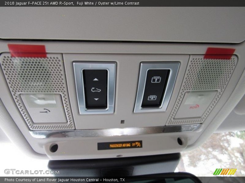 Fuji White / Oyster w/Lime Contrast 2018 Jaguar F-PACE 25t AWD R-Sport