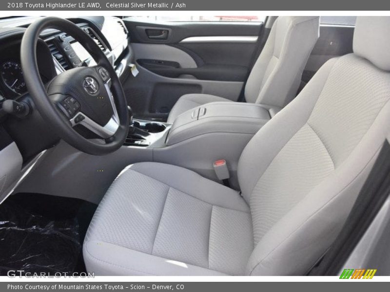 Celestial Silver Metallic / Ash 2018 Toyota Highlander LE AWD