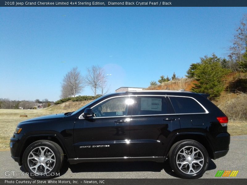Diamond Black Crystal Pearl / Black 2018 Jeep Grand Cherokee Limited 4x4 Sterling Edition