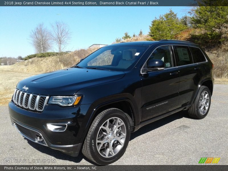 Diamond Black Crystal Pearl / Black 2018 Jeep Grand Cherokee Limited 4x4 Sterling Edition