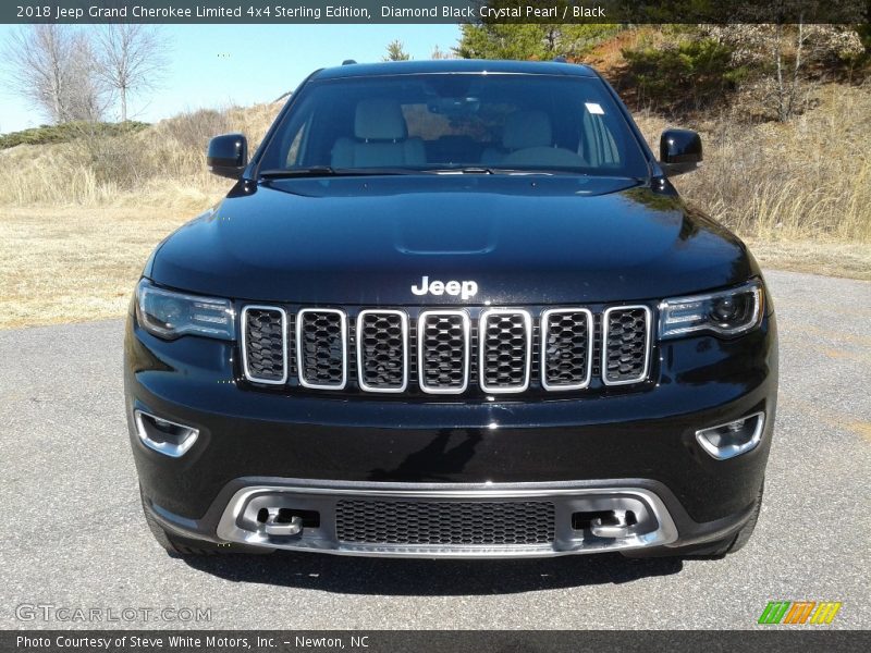 Diamond Black Crystal Pearl / Black 2018 Jeep Grand Cherokee Limited 4x4 Sterling Edition