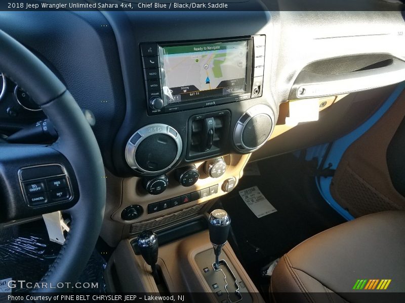 Chief Blue / Black/Dark Saddle 2018 Jeep Wrangler Unlimited Sahara 4x4