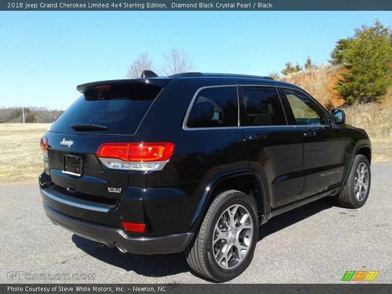 Diamond Black Crystal Pearl / Black 2018 Jeep Grand Cherokee Limited 4x4 Sterling Edition