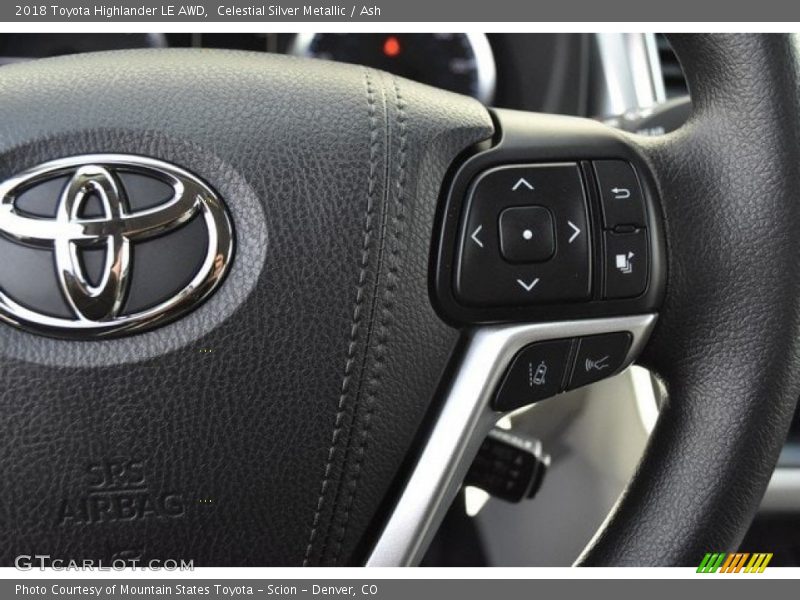 Celestial Silver Metallic / Ash 2018 Toyota Highlander LE AWD