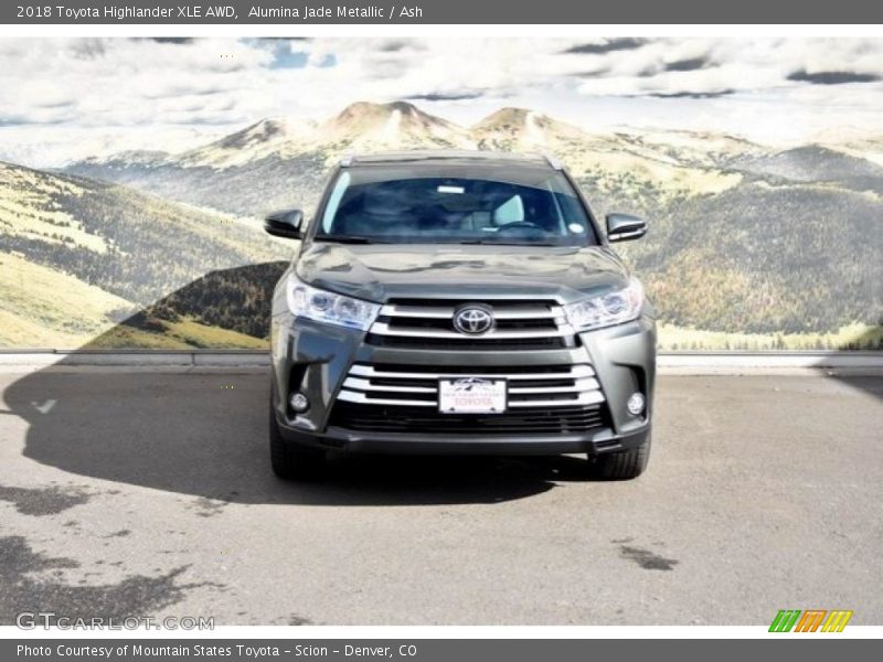 Alumina Jade Metallic / Ash 2018 Toyota Highlander XLE AWD