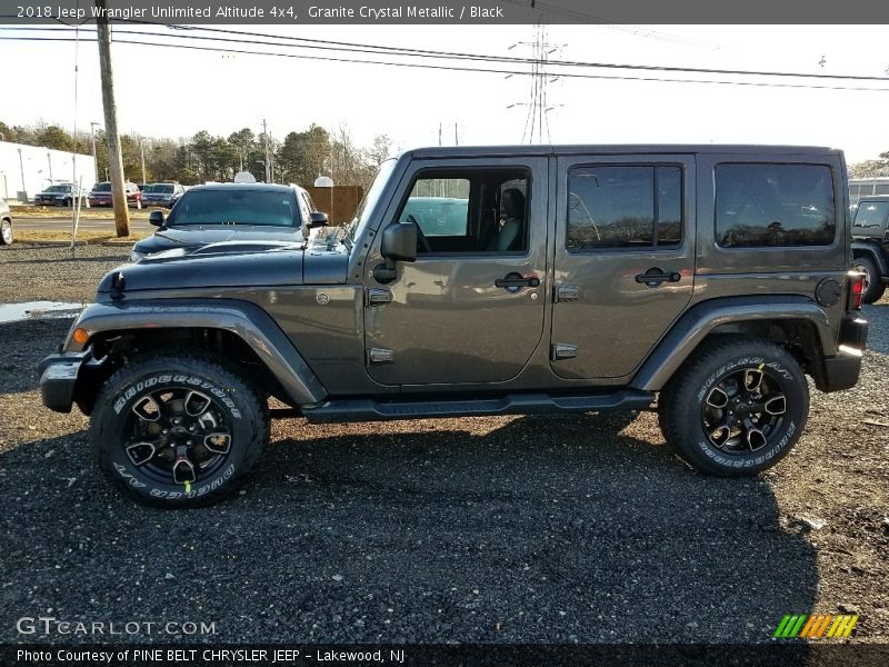 Granite Crystal Metallic / Black 2018 Jeep Wrangler Unlimited Altitude 4x4