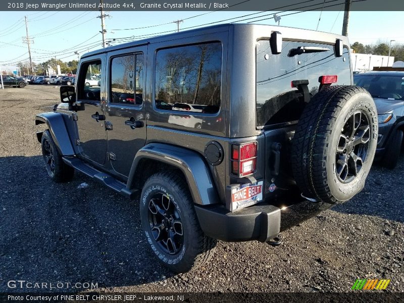 Granite Crystal Metallic / Black 2018 Jeep Wrangler Unlimited Altitude 4x4