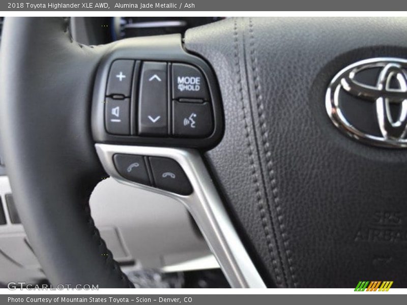 Alumina Jade Metallic / Ash 2018 Toyota Highlander XLE AWD