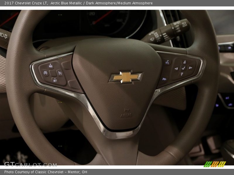 Arctic Blue Metallic / Dark Atmosphere/Medium Atmosphere 2017 Chevrolet Cruze LT