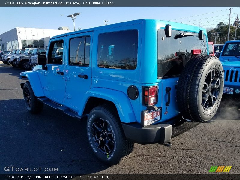 Chief Blue / Black 2018 Jeep Wrangler Unlimited Altitude 4x4