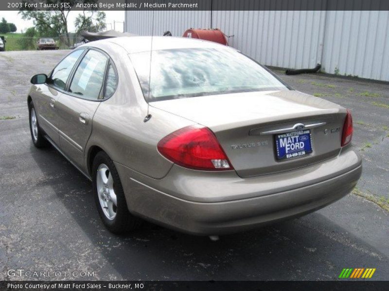 Arizona Beige Metallic / Medium Parchment 2003 Ford Taurus SES