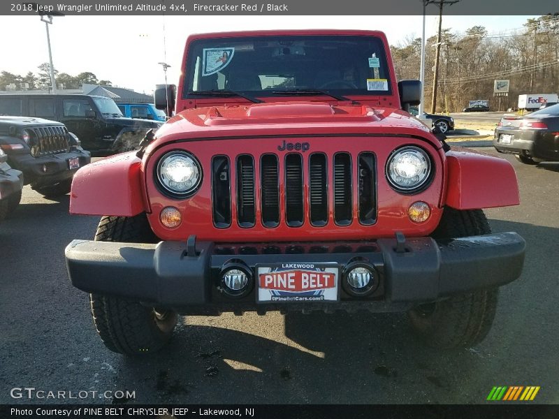 Firecracker Red / Black 2018 Jeep Wrangler Unlimited Altitude 4x4