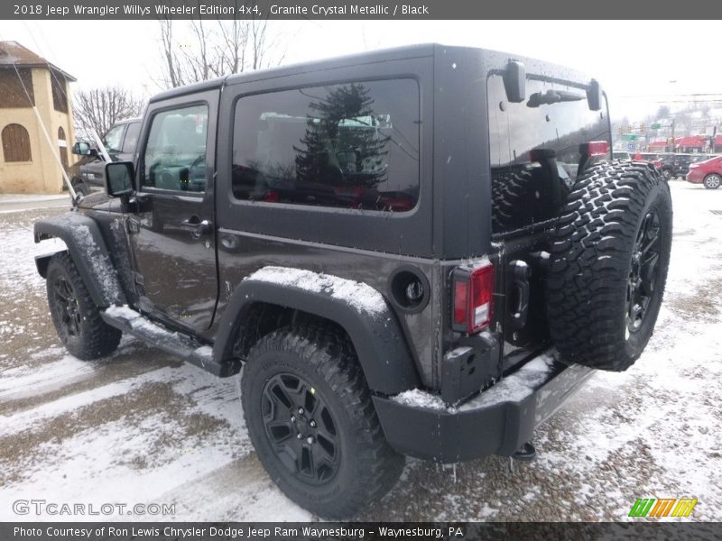 Granite Crystal Metallic / Black 2018 Jeep Wrangler Willys Wheeler Edition 4x4