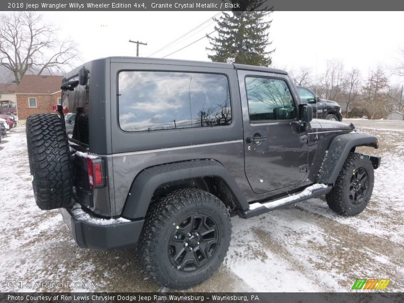 Granite Crystal Metallic / Black 2018 Jeep Wrangler Willys Wheeler Edition 4x4