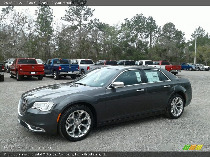 Granite Crystal Metallic / Black 2018 Chrysler 300 C
