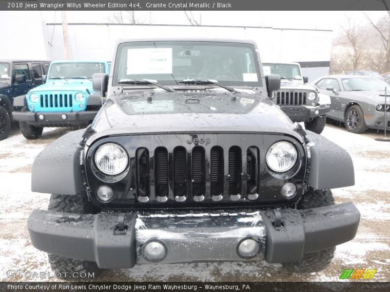 Granite Crystal Metallic / Black 2018 Jeep Wrangler Willys Wheeler Edition 4x4
