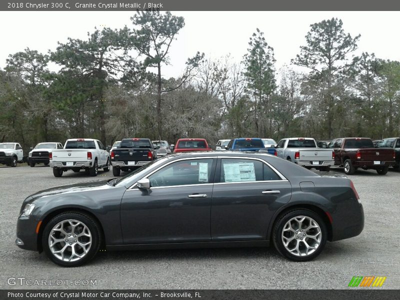 Granite Crystal Metallic / Black 2018 Chrysler 300 C