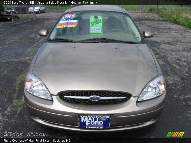 Arizona Beige Metallic / Medium Parchment 2003 Ford Taurus SES