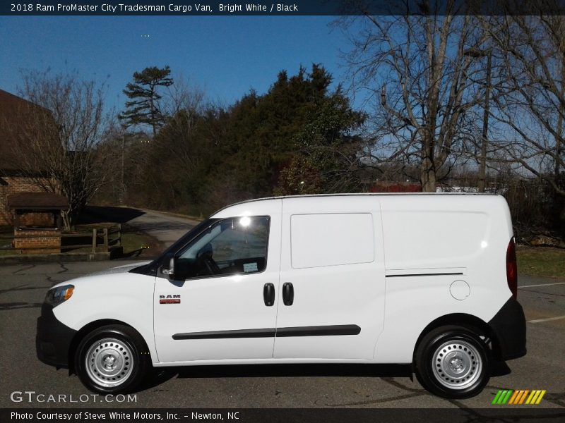 Bright White / Black 2018 Ram ProMaster City Tradesman Cargo Van